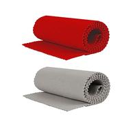 JOINPAYA 2pcs 88-key Piano Keyboard Cover Dustproof Cloth Cotton Material Piano Accessory for Keyboard Protection in Gray and Red