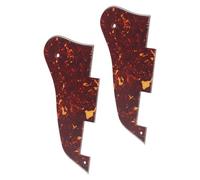 JOINPAYA 2Pcs Acoustic Guitar Pickguard Tortoise Shell Scratch Protector with Self-Adhesive Backing for Folk and Electric Guitar Guard Plate Sturdy Accessories