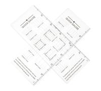 JOINPAYA 2pcs Acrylic Knitting Gauge Rulers for Craft Measurement, Portable Stitch Measuring Tool with Grid for Crochet and Sewing, Knitting Gauge Rule for Yarn Crafting and DIY Projects