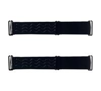 JOINPAYA 2pcs Adjustable Black Silicone Wig Fixing Bands with Velour Elastic Strap and Buckle Hooks, Non-slip Wig Accessory for Secure Hairpiece Fixation and Comfortable Wear