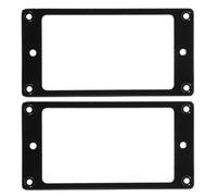 JOINPAYA 2pcs Alloy Humbucker Pickup Frames for Electric Guitar, Dual Coil Flat Design Replacement Covers, Easy Replacement and Sound, Silver Metal Pickup Bridge Cover for Guitar