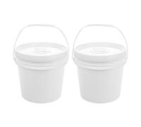 JOINPAYA 2pcs Baby Wet Wipe Dispenser, 10L Wet Wipe Case Buckets with Pull-Top Lid for Car, Nursery, Home, Reusable Plastic Container Pails for Refill Rolls