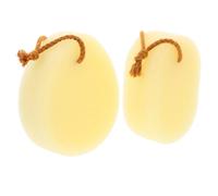 JOINPAYA 2pcs Bath Exfoliating Sponges Back Scrubber Set, Oval and Water Drop Shapes, Soft Body Cleaning Shower Sponges for Adults, Effective Dead Skin Removal and Daily Bath Use