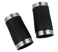 JOINPAYA 2pcs Black Metal Clarinet Tuning Tubes for B Flat Clarinet with Smooth Surface and Elegant Rich Sound, Two-section Tube Accessories Suitable for Beginners and Professionals
