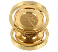 JOINPAYA 2pcs Brass Metal Fidget Coin for Stress Relief Smooth Spinning Desk Plaything for Office Travel Portable Inertial Rotation for Anxiety Reduction Relaxation