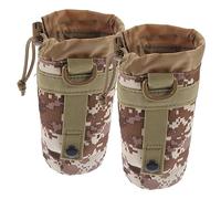 JOINPAYA 2pcs Camouflage Water Bottle Holders Durable Nylon Outdoor Bottle Pouches for Camping Hiking and Sports Lightweight and Easy to Clean for Mountaineering and Travel