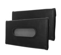 JOINPAYA 2pcs Car Visor Tissue Holder Black Pu Universal Automotive Sun Visor Napkin Box with Space-saving Design and Enhanced Interior Organization for Road Trips