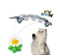JOINPAYA 2pcs Cat Teaser Wand Automatic Rotating Plastic 1 X Aaa Battery for Cats Home Use for Friends Who Have Random Color