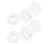 JOINPAYA 2pcs Crystal Salt and Pepper Shakers Set with Stylish Design, Portable and Practical Seasoning Bottles for Restaurants and Banquet Settings, Kitchen Spice Storage Containers