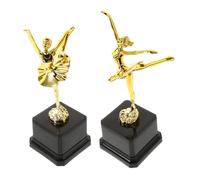 JOINPAYA 2pcs Dance Trophy for High Plastic Ballet Latin Dance Competition Award Creative Prize for Parties Events Cheer Trophy Performance Honor