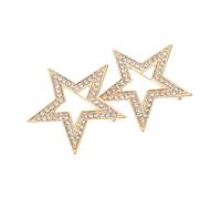 JOINPAYA 2pcs Decorative Brooch Pin Rhinestone Star Brooch Shiny Wedding for Coat Scarf Clip Stylish Bouquet Badge Wedding Corsage Pin Sparkling Accessories for Women Girls