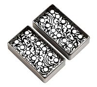 JOINPAYA 2pcs Decorative Electric Guitar Pickup Elegant Carved Design for Aesthetic Enhancement High-sensitivity Sound Pickup Construction Easy Installation Suitable for Various Instruments