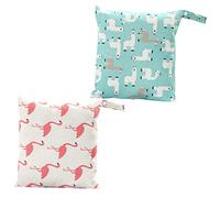JOINPAYA 2pcs Diaper Storage Bag Reusable Wet Dry Bags for Nursery Diaper for and Nappy Organization The Go