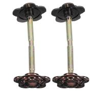 JOINPAYA 2pcs Door Lock Cover Plates Flower Shaped Stainless Steel with Optimal Coverage and Seamless Integration for Home Front Door Security and Decoration