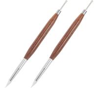 JOINPAYA 2pcs Dual Ended Nail Art Design Pen Precision Tip Silicone Material Nail Art Featuring Japanese Craftsmanship Beginners