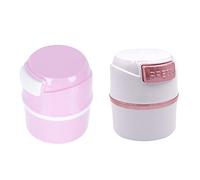 JOINPAYA 2pcs Eyelash Glue Jar Eyelash Storage Container Large Capacity Abs Material Airtight Dehumidifying Effect
