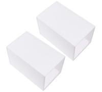JOINPAYA 2pcs Fabric Lamp Shades with E27 Lamp Base White Iron Frame Decorative Light Covers Office Use Modern and Simple Style Accessories to Guard Your Light Keep it Clean