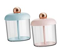JOINPAYA 2pcs Face Wash Foam Maker Cups with Multi-hole Vent Plates, Quick 5-second Facial Cleanser Foaming Tools for Daily Skincare (pink Gold Blue Gold)