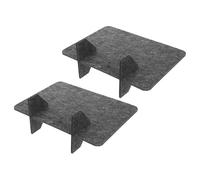 JOINPAYA 2Pcs Felt Desktop Privacy Divider Panels 30X40Cm Deep Gray - Multipurpose Tabletop Partition for Dining Areas, Home Office, and Restaurant Booths