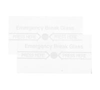 JOINPAYA 2pcs Fire Safety Glass Switch Cover Transparent Replacement for Manual Alarm Panel with Clear Markings Easy Installation Emergency Use