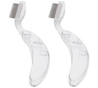 JOINPAYA 2pcs Foldable Metal Lash Comb and Eyebrow Brush Set Lightweight Stainless Steel Eyebrow Separator Comb for Grooming Eyelash and Brow at Home Or Professional Use