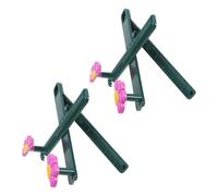 JOINPAYA 2pcs Foldable Plastic Book Stand with Flower Design, Portable Desk Book Holder for Textbooks and Cookbooks, Hands-Free Reading Display Rack for Home and Study Room