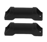 JOINPAYA 2pcs Footrest Sliders for Chair Replacement Parts, Black Plastic Footrest Attachment with Sturdy Construction and Easy Installation, Suitable for Recliner and Office Furniture