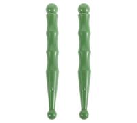 JOINPAYA 2pcs Green Resin Gua Sha Massage Tool for Face and Feet with Pressure Point Relief and Eye Fatigue Reduction, Portable Mini Massage Stick Suitable for Home and Office Use