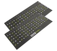 JOINPAYA 2pcs Guitar Fretboard Note Decals Easy Peel Stickers for Beginners Lightweight Design for Electric Acoustic Guitars Enhance Learning Chord Mastery Non-damaging Removal