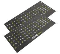 JOINPAYA 2pcs Guitar Fretboard Stickers Guitar Scale Stickers Note Sign for Starter Beginners Electric Practice Fretboard Tabs