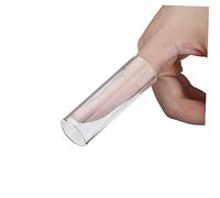 JOINPAYA 2PCS Guitar Glass Slide Organic Glass Bottleneck Guitar Slides 5.1cm Length Sturdy Instrument Accessories