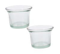 JOINPAYA 2pcs Hanging Glass Bird Feeder Cup Round Waterer Outdoor Feeder Bowl for Small Birds Hummingbird Feeding Accessories Balcony & Garden Decoration