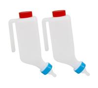 JOINPAYA 2pcs Hanging Livestock Nursing Bottles for Lambs and Goats with Bionic Nipples Farm Animal Milk Feeders for Healthy Feeding and Easy Multi-animal Use