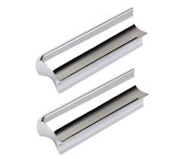 JOINPAYA 2pcs Hard-chrome Plated Metal Slider Stainless Steel Guitar Slide for Standard Guitar for Live Performances and Studio Recordings