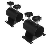 JOINPAYA 2pcs Heavy Duty Adjustable Umbrella Clamp Holder Patio Mount Bracket for Outdoor Railing Garden Porch Balcony Windproof Design for Stability