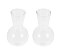 JOINPAYA 2pcs Hydroponic Glass Bulb Vases Planters for Plant Propagation Home Garden Decoration Transparent Glass Planter Station for Flowers and Cuttings