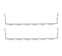 JOINPAYA 2pcs Iron Pegboard Hooks Multi-Prong Hanging Tool Organizer with Adjustable Hooks Silver Elegant Simple Design Versatile Storage Solution for Garage Tool Organization