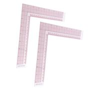 JOINPAYA 2pcs L Shaped Tailor Rulers with Built-in Scale, 90-Degree Sewing Square Measuring Tools for Pattern Making and Dressmaking, Plastic Clothing Measuring Rulers for Fabric Cutting