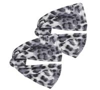 JOINPAYA 2pcs Leopard Print Bun Maker for Women Lightweight French Style Hair Bun Shaper Blue Pattern Lazy Hair Curler and Everyday Styling