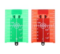 JOINPAYA 2pcs Magnetic Infrared Target Plates for Level with Bright Green Red Reflective Film Dual Scale Metric Imperial Ruler Boards for Laser Ruler Level Measurement