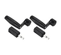 JOINPAYA 2pcs Manual String Winder for Guitar and Ukulele, Versatile and Portable Black Plastic and Metal Guitar String Winder Tools for Outdoor Performances and Music Creation