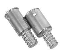 JOINPAYA 2pcs Metal Thread Tip Replacement for Telescopic Poles, Alloy Extension Rod Repair Adapter with Heavy-Duty Durability and Weather Resistance, Suitable for Deck Brush and Commercial