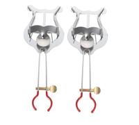JOINPAYA 2pcs Metal Trumpet Lyre Clips Lightweight Portable Marching Band Music Holders Wind-resistant Sheet Music Page Holders for Flute French Horn and Trumpet Players