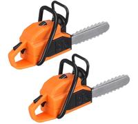 JOINPAYA 2pcs Mini Garden Chainsaw Statue Adorable Mini Chainsaw Photo Prop Dollhouse Garden Landscape Decor