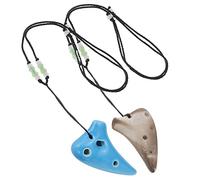JOINPAYA 2pcs Mini Ocarina Portable Musical Instrument Beginner Wind Instrument for Boys and Girls Creative Classical Ethnic Practice Ocarina Design for Childrens Musical Toys