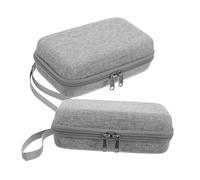 JOINPAYA 2pcs Mini Suitcase Purse Cosmetic Travel Case with Large Capacity, Portable Makeup Storage Organizer Pouch for Women, Small Brush Holder and Tool Storage Bag