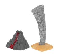JOINPAYA 2pcs Miniature Volcano and Tornado Models for Plastic Stem Educational Sand Table for Teaching Natural Disasters Portable Science Learning Tools for Boys
