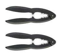 JOINPAYA 2pcs Multipurpose Nutcracker Handheld Nutcrackers Walnut Clamp Lightweight Alloy Pp Material Crumbling Hard Shell Food Kitchen Tool