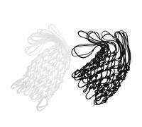 JOINPAYA 2pcs Outdoor Basketball Rim Mesh Nets with 12 Loops, Waterproof Nylon Rope Replacement Nets for Residential and Indoor Basketball Hoops, Quick-install Standard Size Backboard