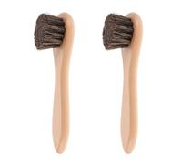 JOINPAYA 2pcs Pet Bath Brush Soft Bristles Grooming Brush Wood Handle for Hamsters Guinea Pigs Rabbits Small Animal Use